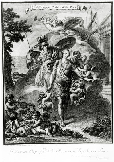 Masonic Allegorical Portrait of Louis-Philippe-Joseph d